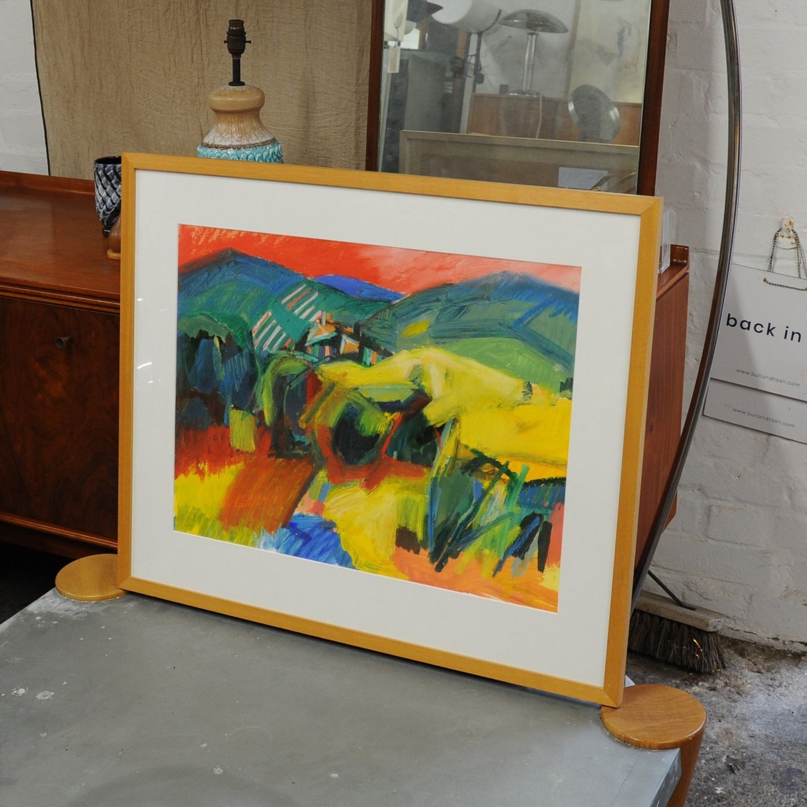 Acrylic & Oil Pastel 'Towards Dauphin', Dated 1998 By Ray Garvey photo 550.0