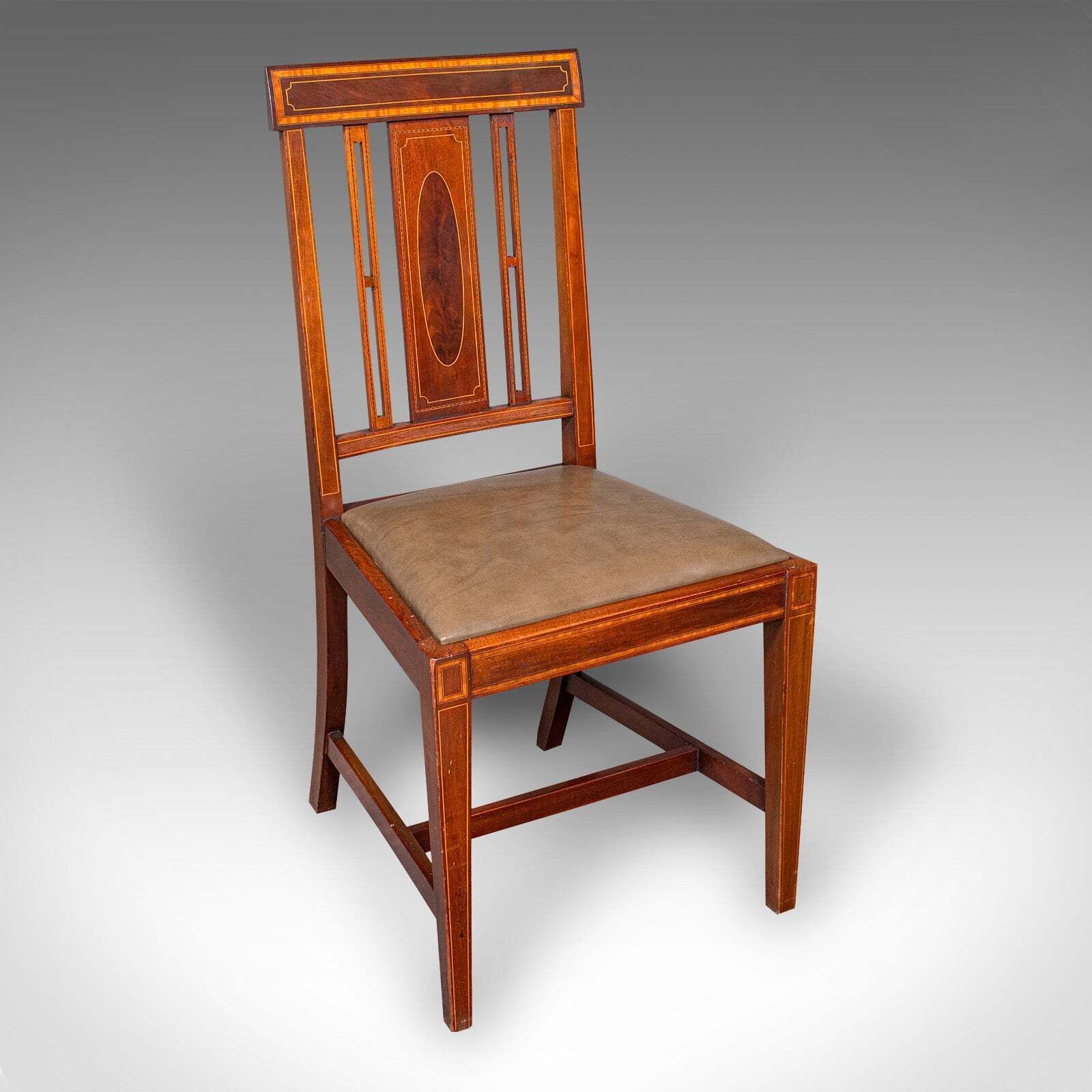 Set Of 6 Antique Dining Room Chairs, English Walnut, Suite, Shoolbred, Edwardian photo furniture