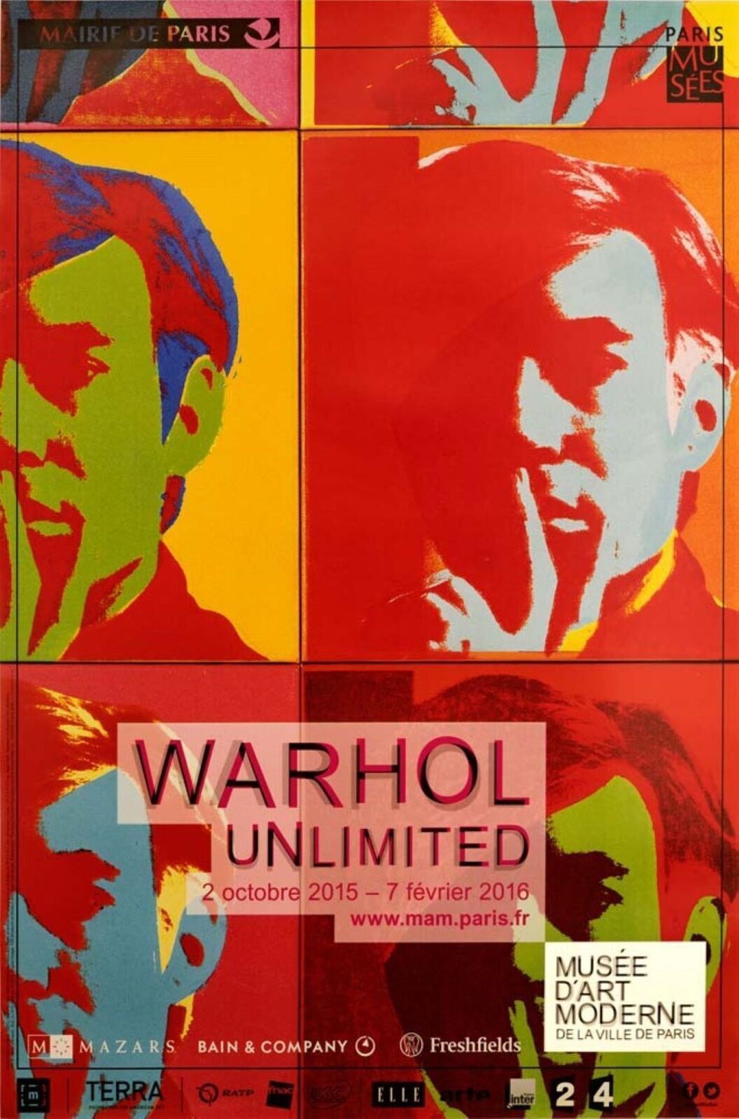 Andy Warhol “Warhol Unlimited” Original Vintage Pop Poster, 2016