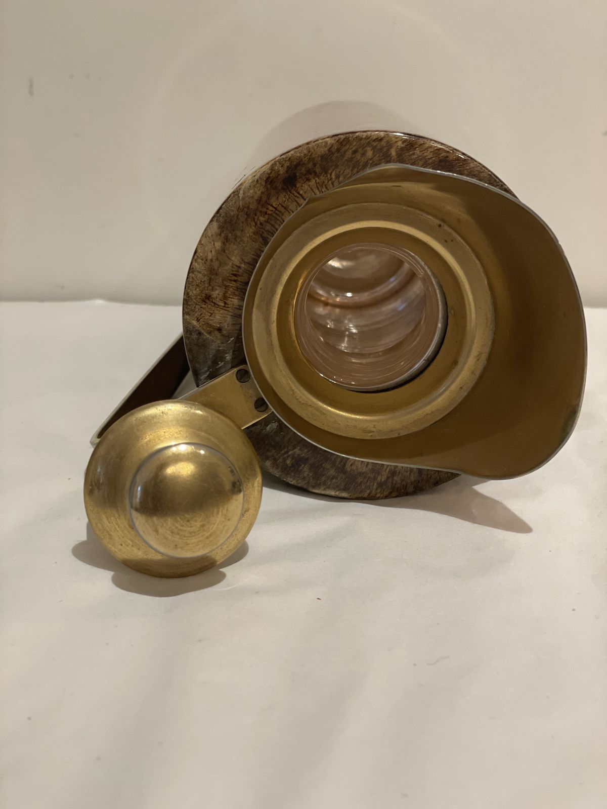 Aldo Tura Flask Jug. Goat Skin. photo Home Decor