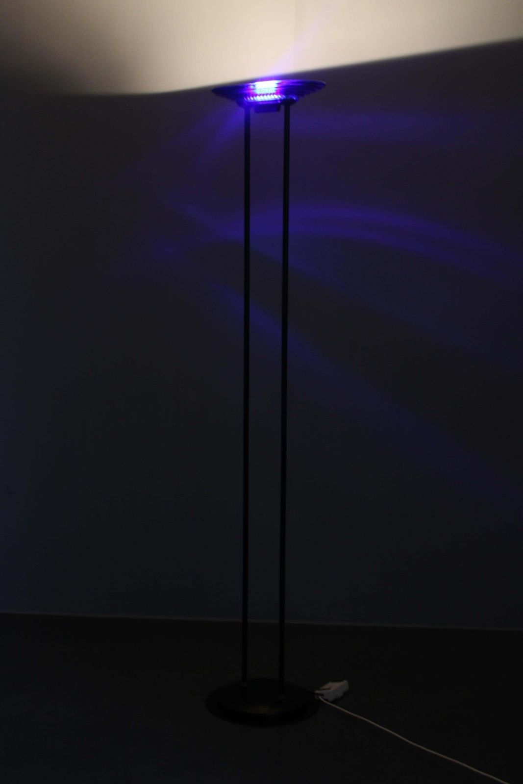 Lighting 1970s Halogen Floor Lamp With Glass Shade , Europe photo
