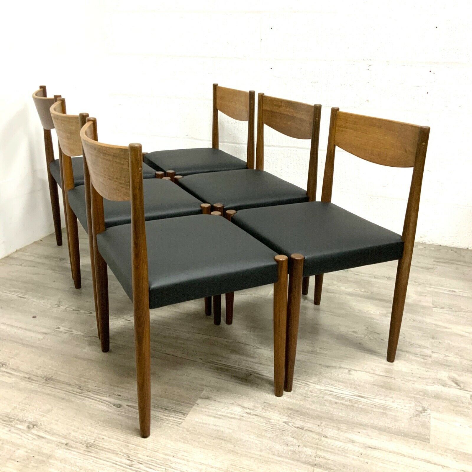 A Set Of 6 (Six) Poul Volther For Frem Rojle Danish Dining Chairs /2 photo furniture