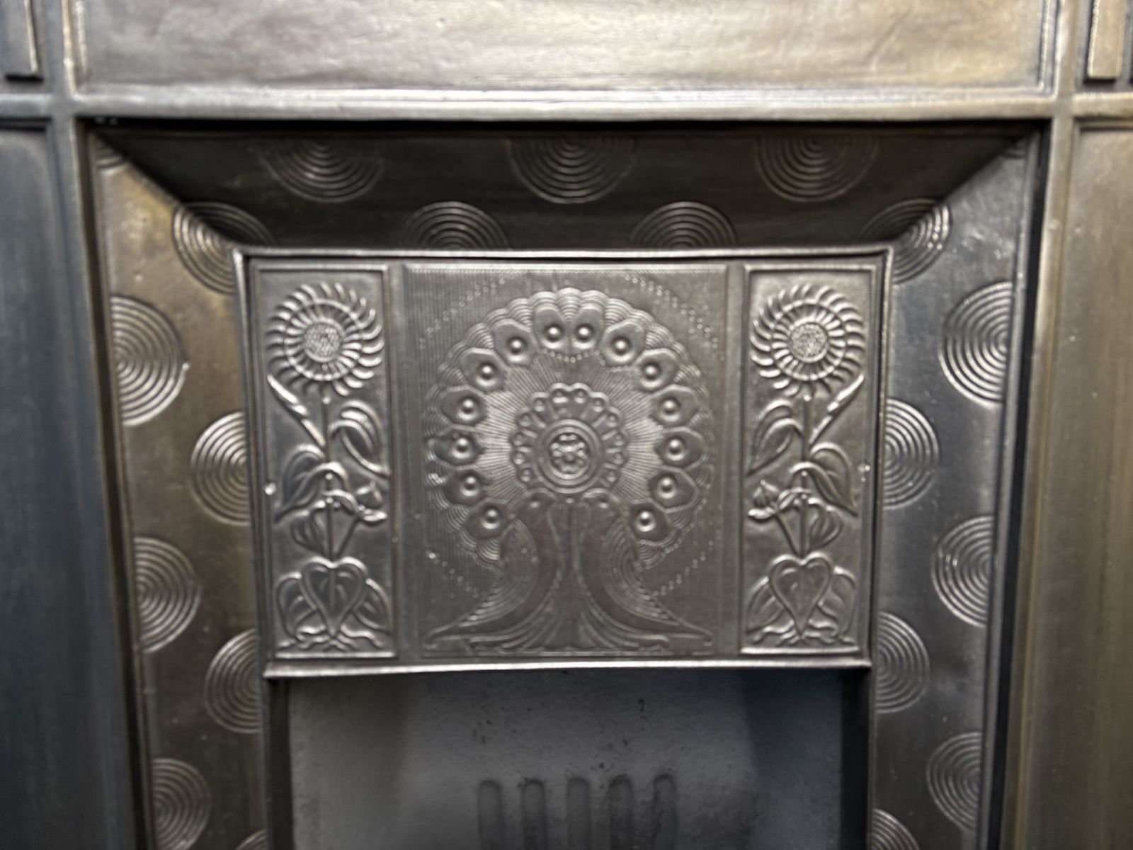 Original Antique Fireplace By Thomas Elsley In The Style Of Thomas Jeckyll photo for sale