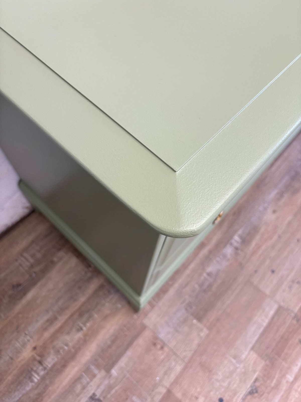 Pair Of Stag Minstrel Chest Of Drawers 4 Over 2 Painted Green photo vintage