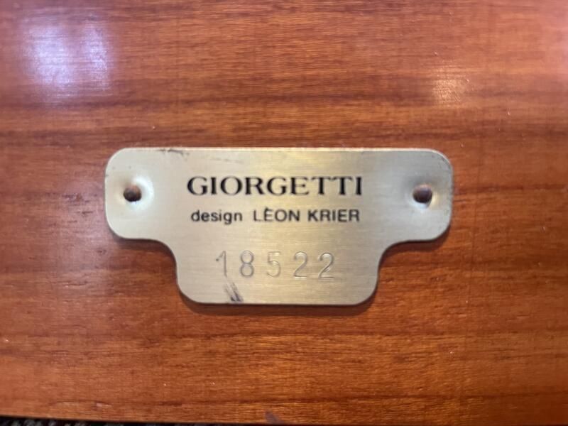Table Basse En Merisier Léon Krier Pour Giorgetti photo furniture