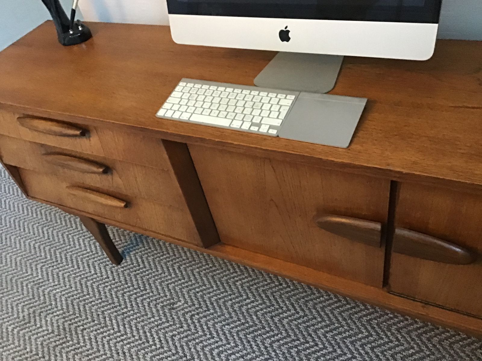 Superb Condition Pre Loved Over 60 Years Mid Century Sideboard.  Probably McIntosh But Unlabelled. photo Furniture