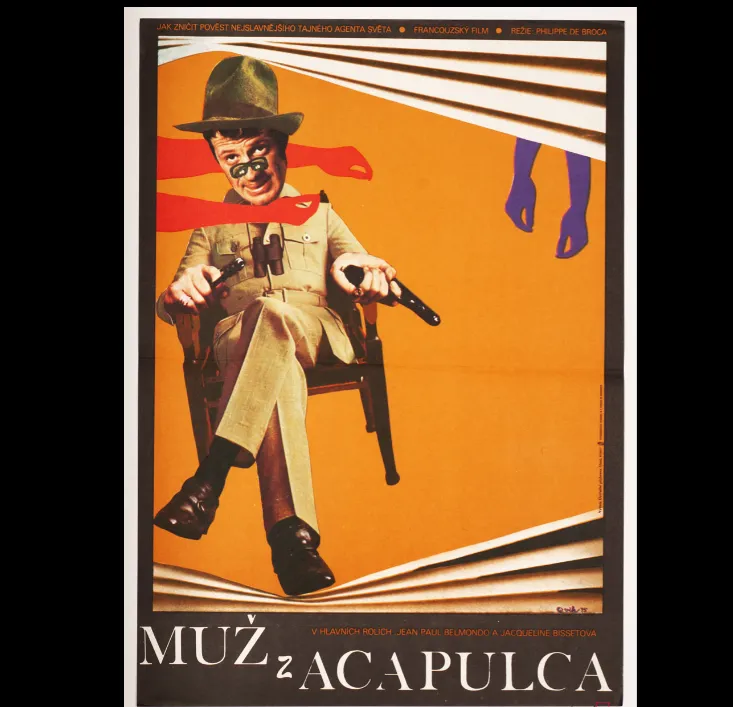 photo for sale Jean Paul Belmondo Collection 4 X Movie Posters Original Czech Poster Art Vol.2
