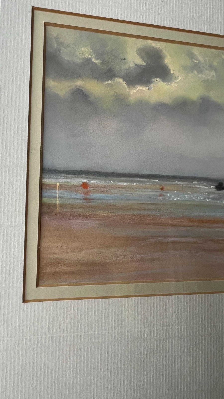 Signed Watercolour Painting Of The Wreck In Brancaster, Norfolk – Nautical And Military Collectible photo for sale