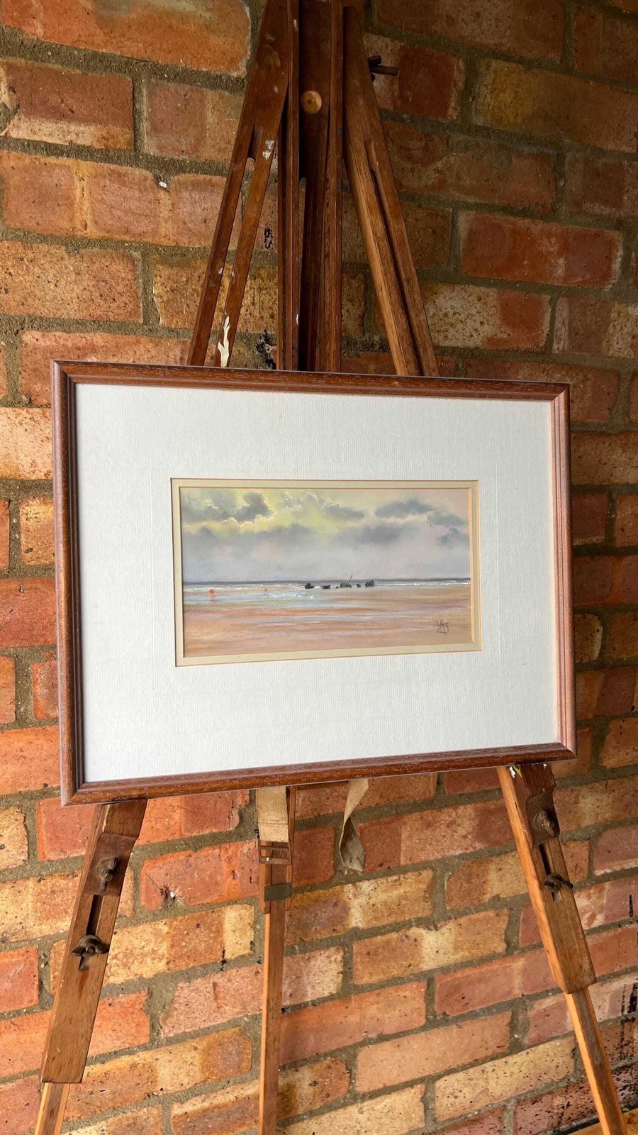 photo for sale Signed Watercolour Painting Of The Wreck In Brancaster, Norfolk – Nautical And Military Collectible