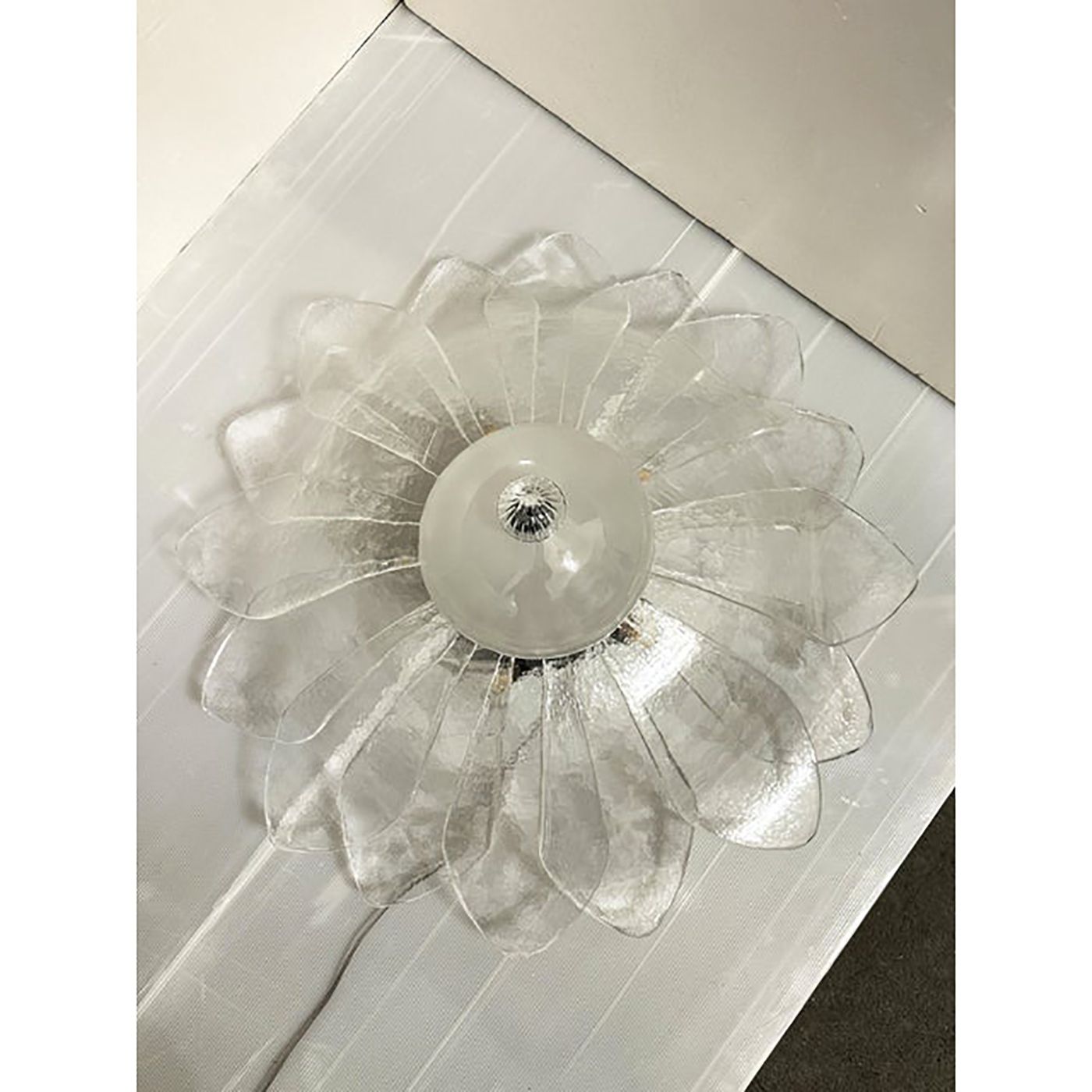 photo furniture Murano Style Glass Sputnik Chandelier Flush Mount, Mazzega Zuccheri Venini Barovier Style