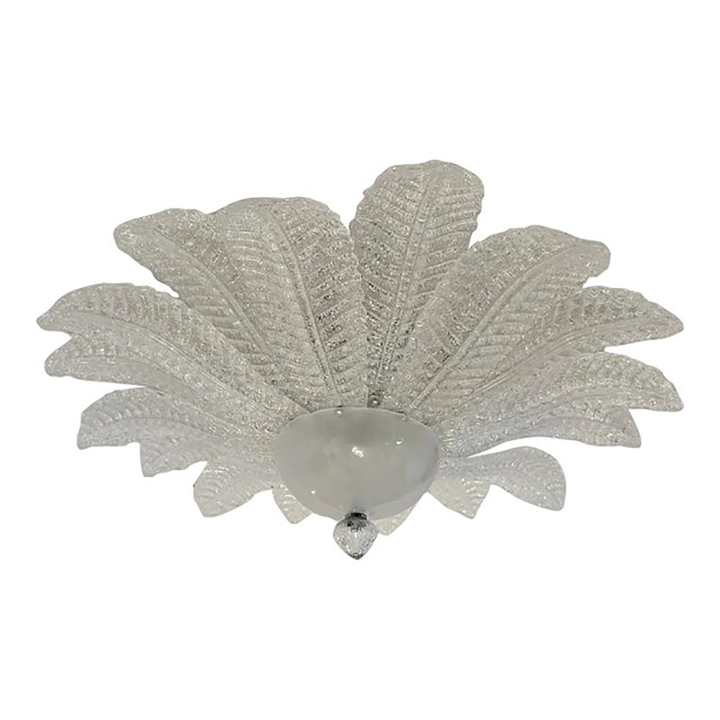 Murano Style Glass Sputnik Chandelier Flush Mount, Mazzega Zuccheri Venini Barovier Style