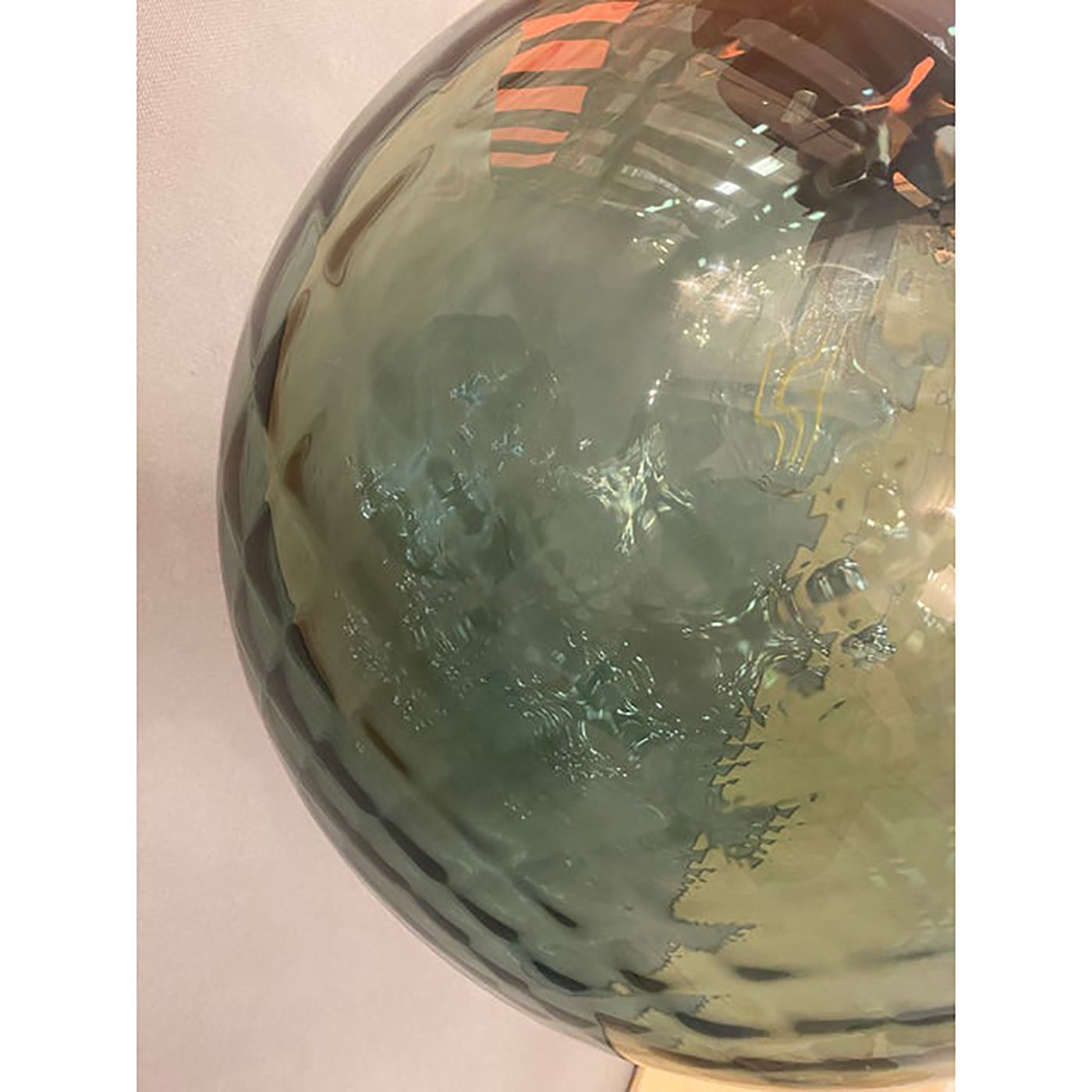 Contemporary Murano Style Balloton Fume' Color Pendant photo vinterior