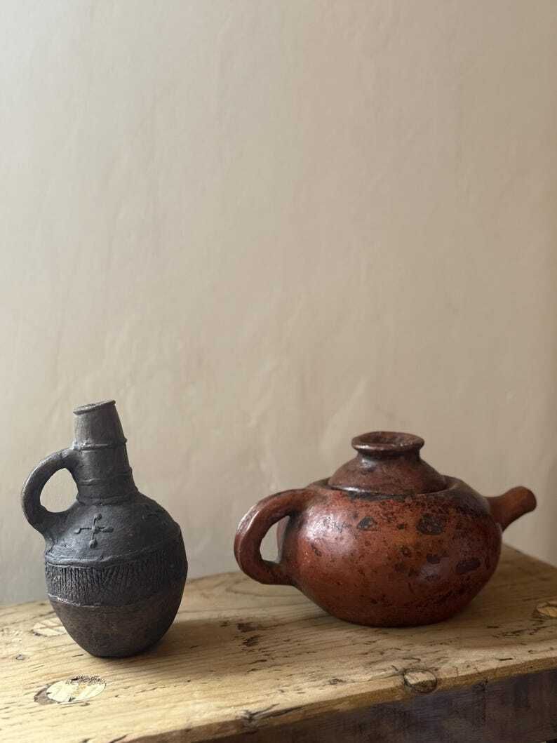 Antique Belgian Congo Vessel, 1900s photo vintage