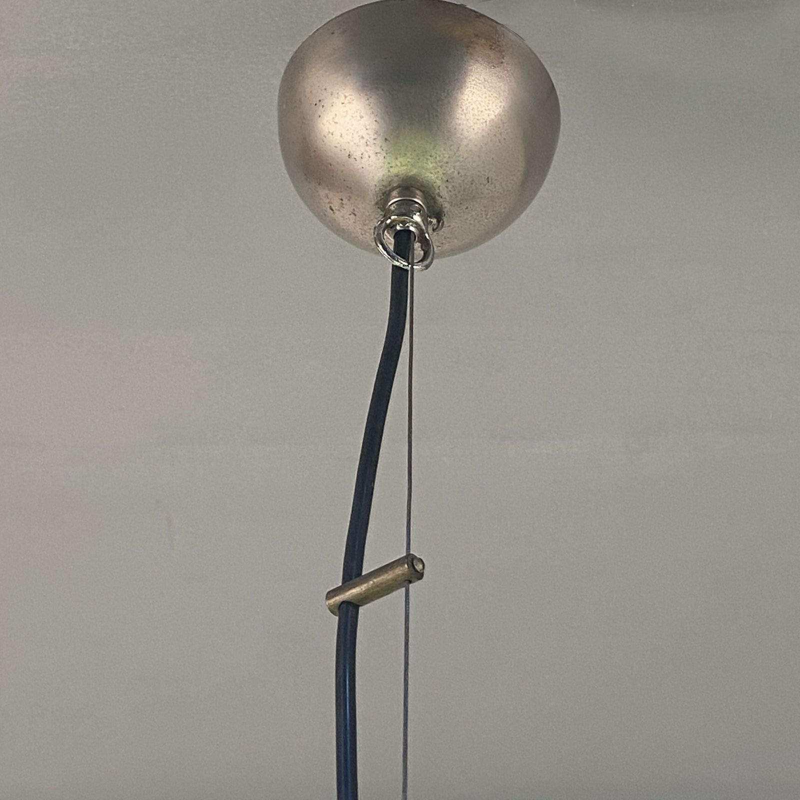 Lighting Large Green & Opaline Glass Pendant Attributed To Carlo Nason Mazzega photo