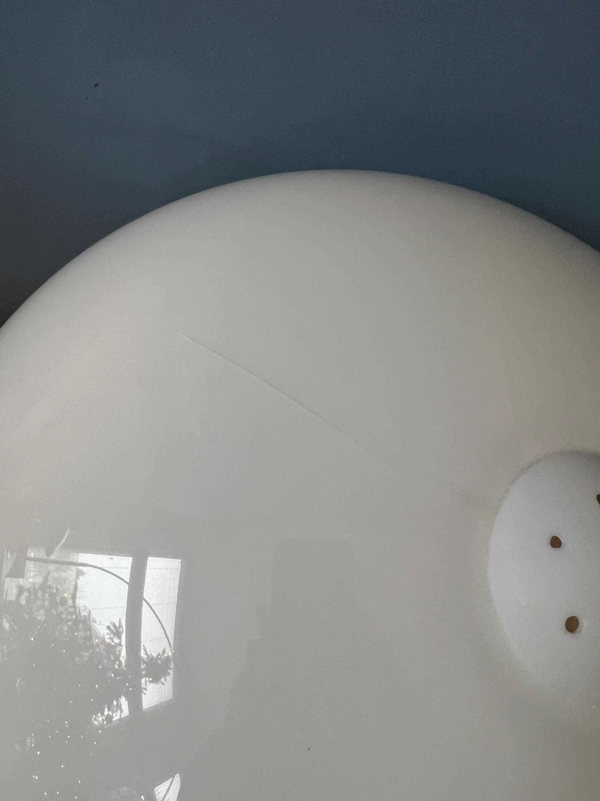 Grote Witte Dijkstra Synthetische Paddenstoellamp – Tafel  Of Vloerlamp photo vintage