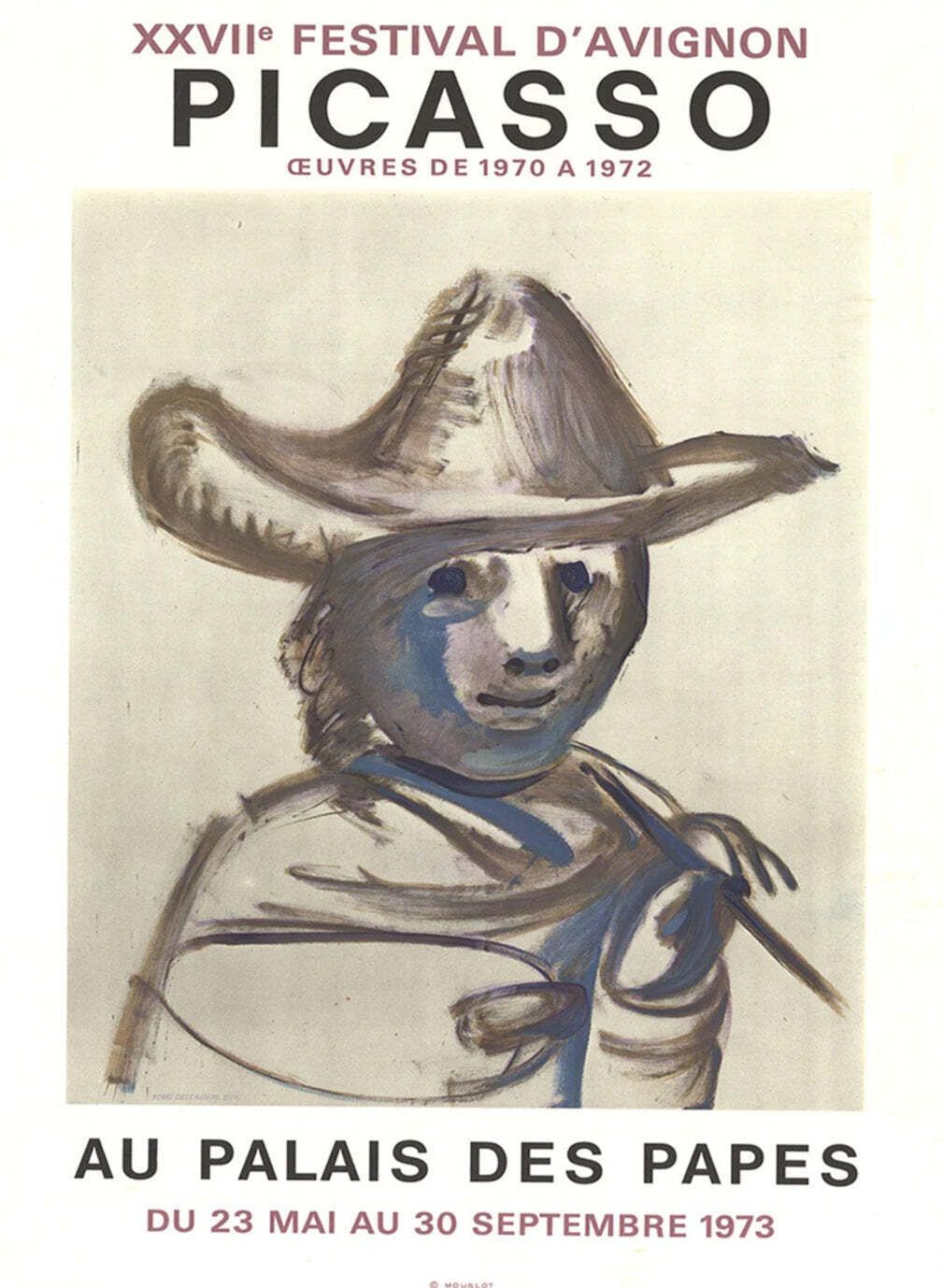 Pablo Picasso   Festival D'avignon Original Vintage Poster