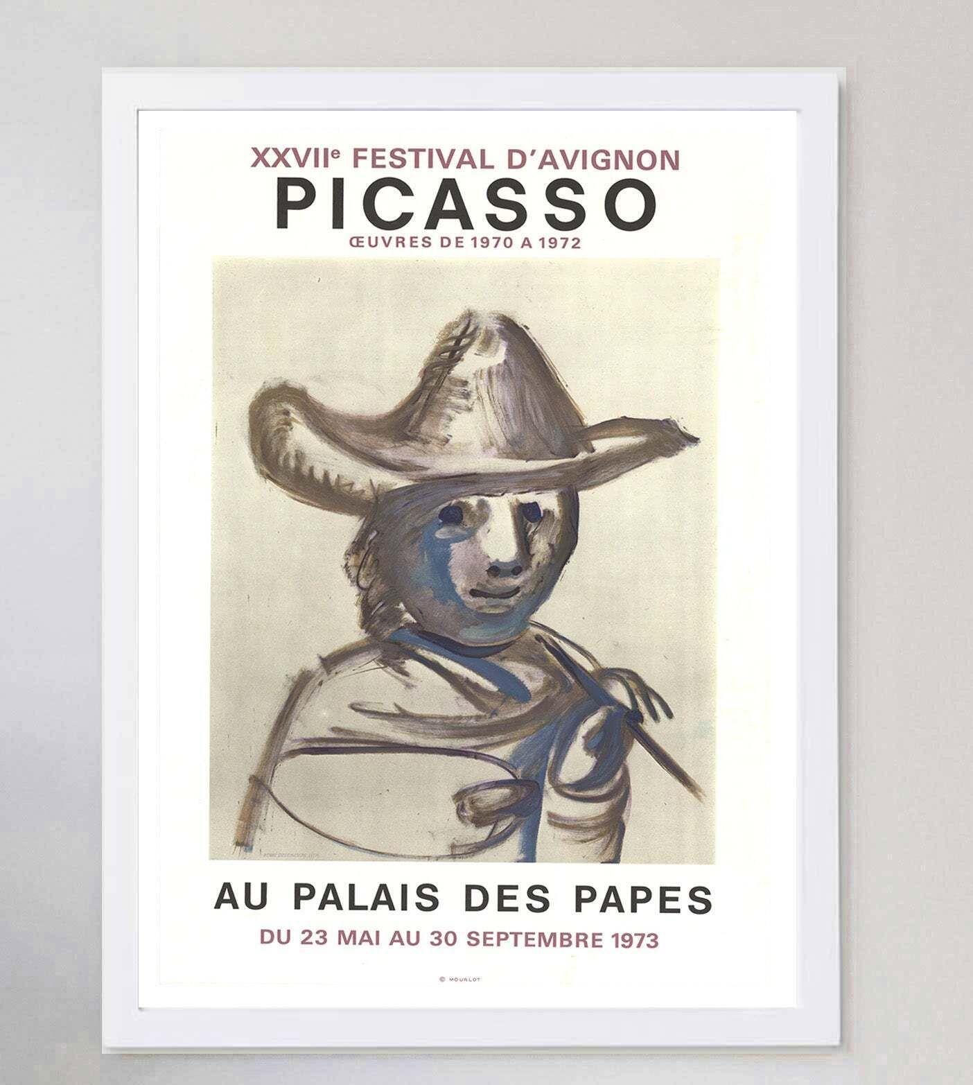 Pablo Picasso   Festival D'avignon Original Vintage Poster photo for sale