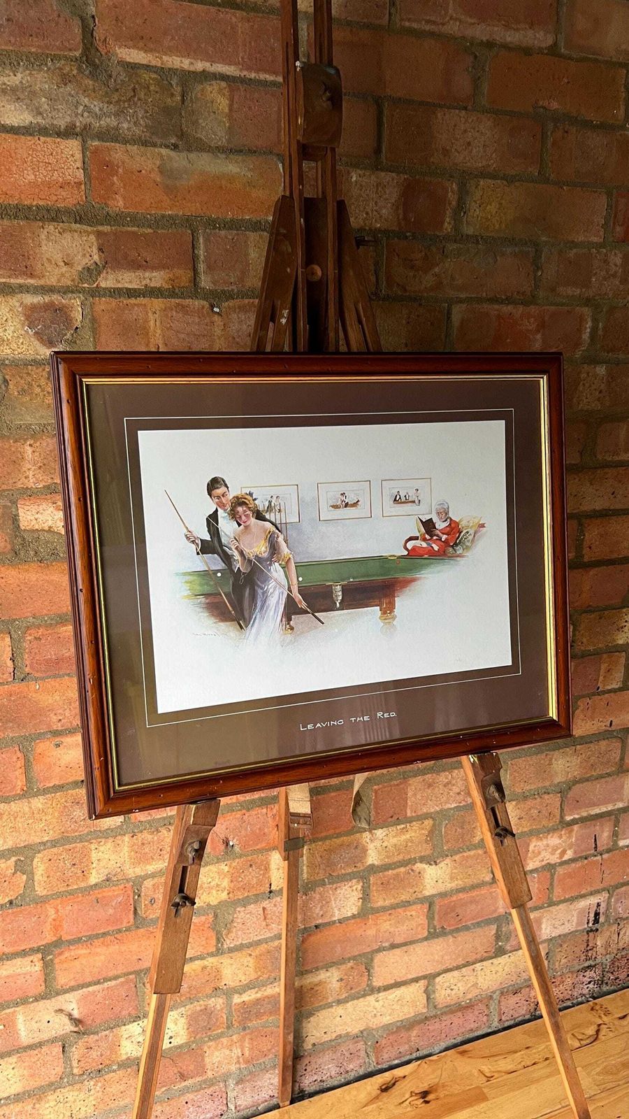 photo for sale Framed Mid Century Reproduction After Hal Hurst – "Leaving The Red"