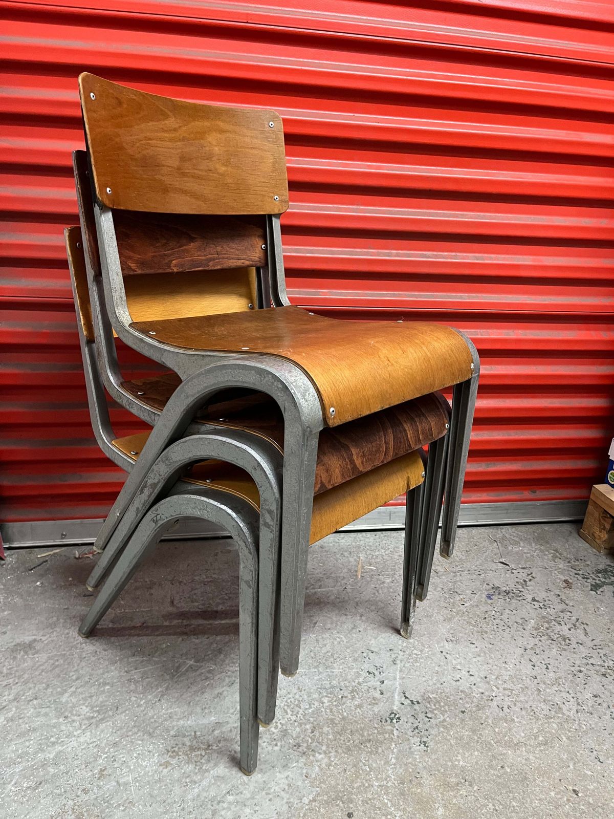 photo buy Esavian Children’s Stacking School Chair By James Leonard, 1950s Height 40cm