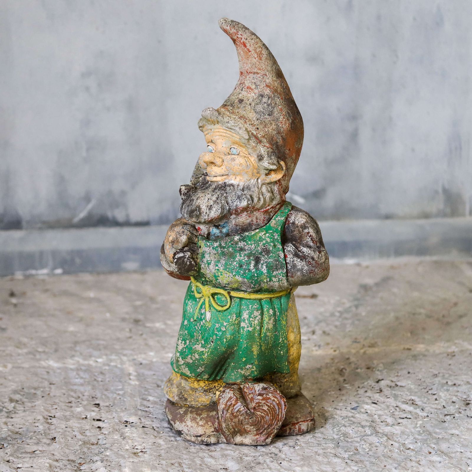 Mid Century Concrete Woodsman Lumberjack Garden Gnome photo Garden Decor
