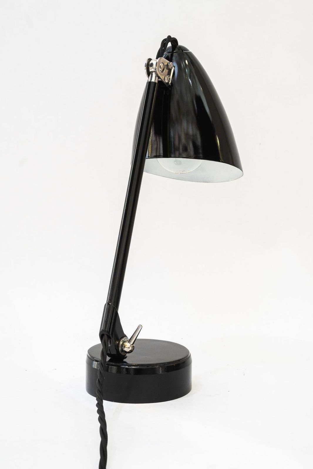 Rare Model Of A Swiveling Art Deco Table Lamp Vienna Around 1920s photo vinterior