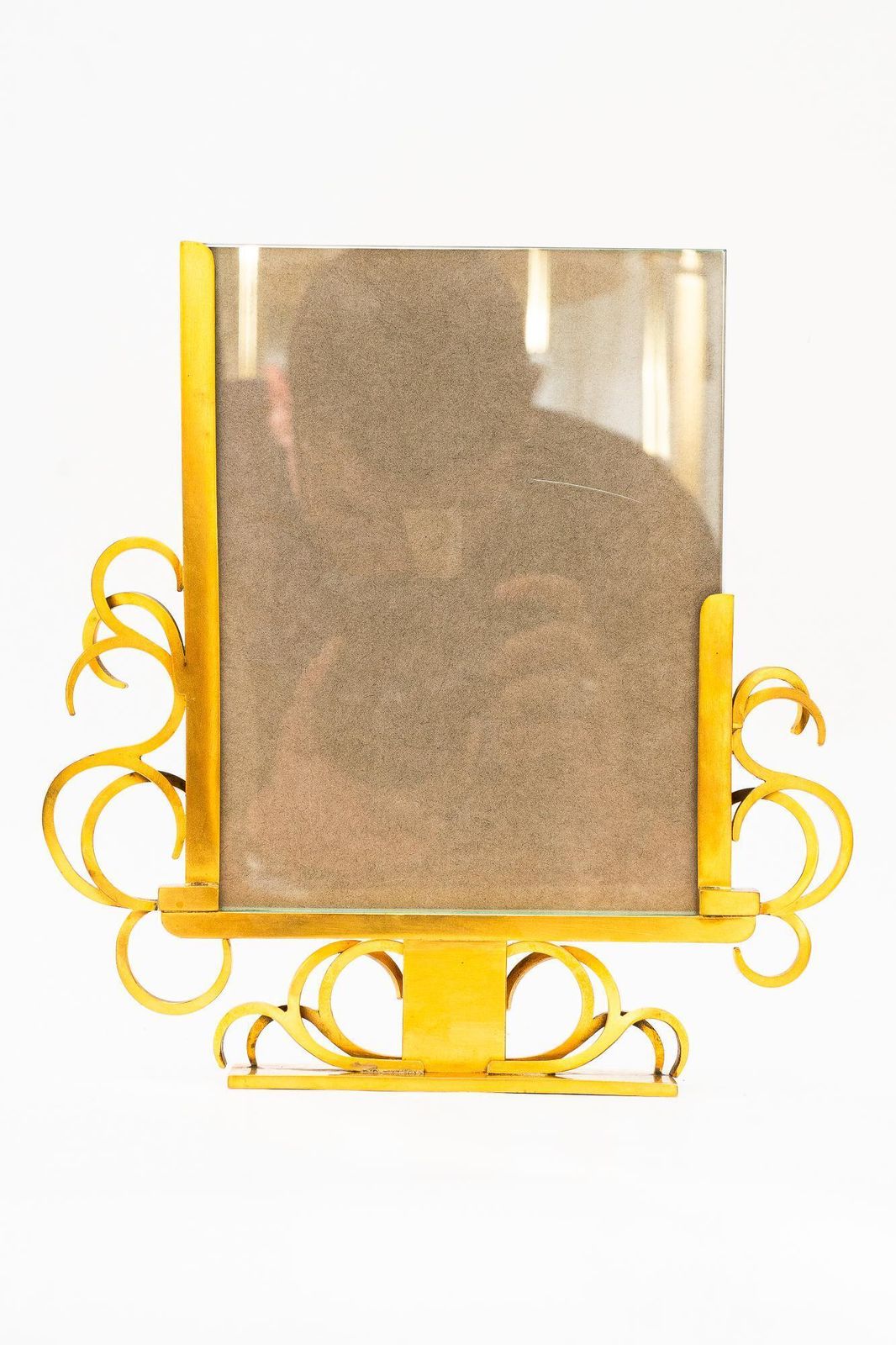 Art Deco Brass Picture Frame With Glass Vienna Around 1920s photo Home Decor