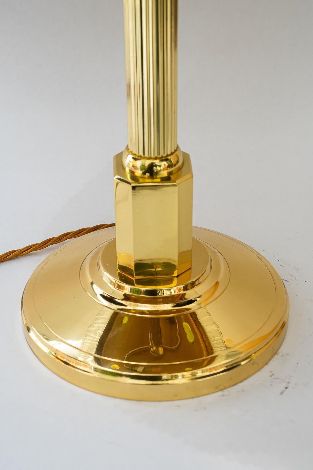 photo furniture Very Big Art Deco Table Lamp With Opaline Glass And Glass Sticks Vienna 1920s