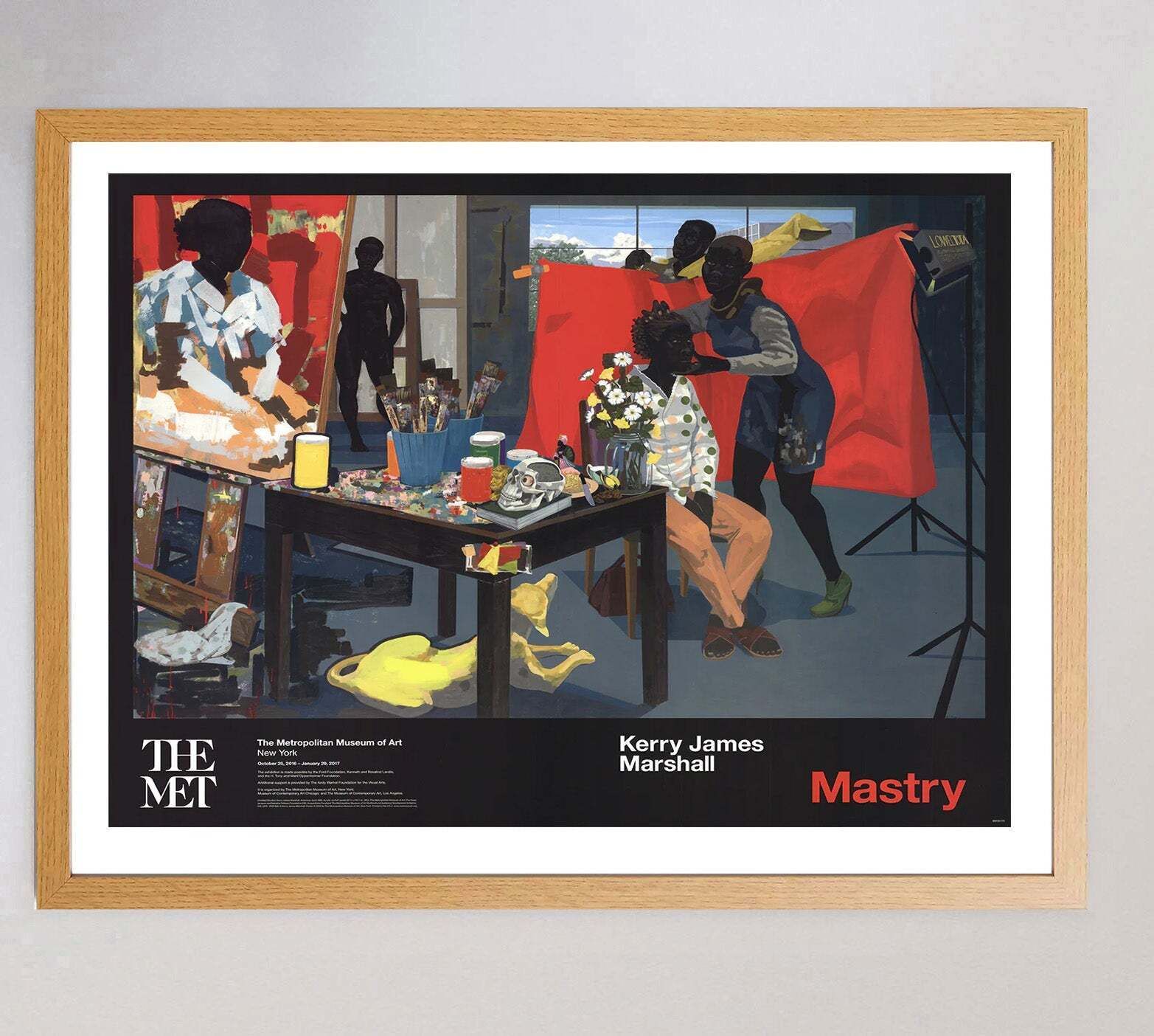 Kerry James Marshall   Mastry   The Met , Original Vintage Poster photo Art
