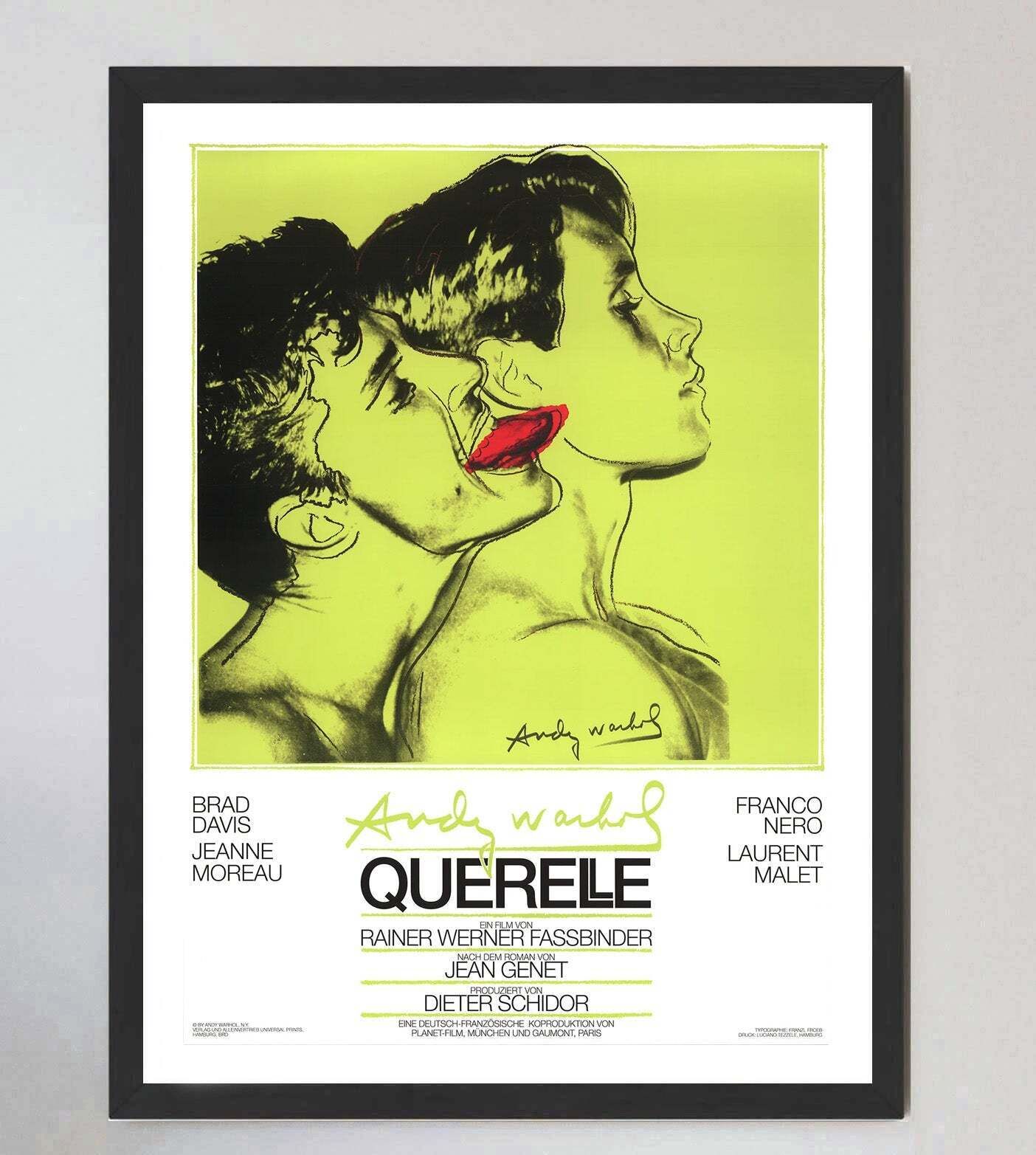 Andy Warhol   Querelle (Green)  Original Vintage Poster photo furniture