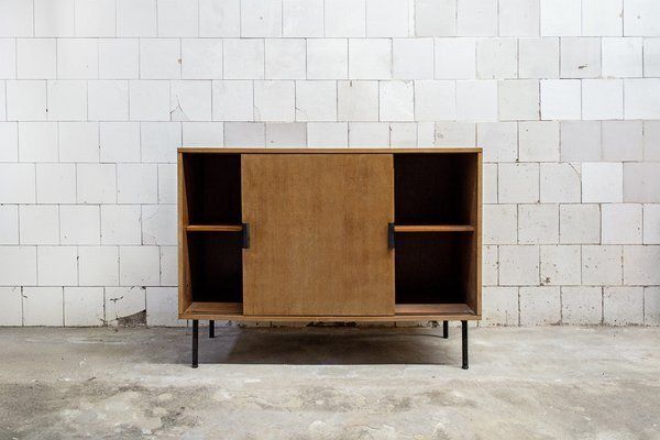 Sideboard In Wood And Iron By Leonardo Fiori For Isa Bergamo, Italy, 1950s photo for sale