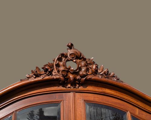 Antique French Walnut Bookcase Cabinet photo buy