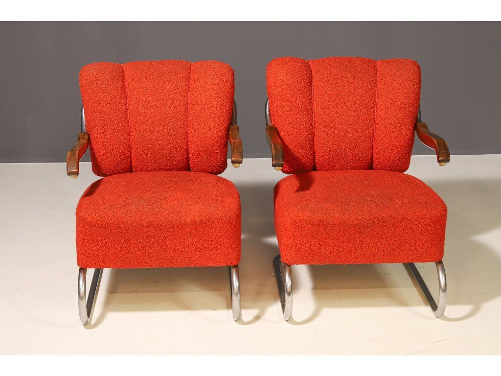 Pair Of Cantilever Armchairs Bauhaus | Thonet, 1930s photo furniture