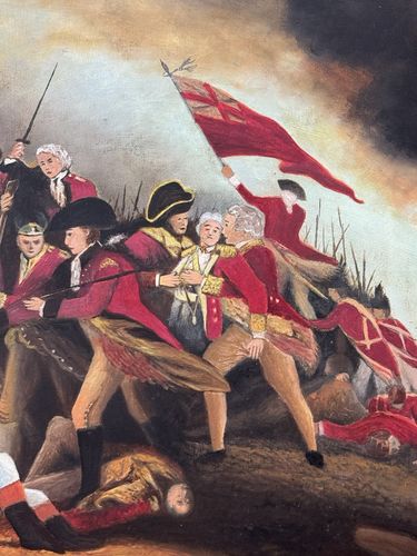 Historic After John Trumbull 'The Battle Of Bunker Hill' Artist Robert Lawson photo vintage