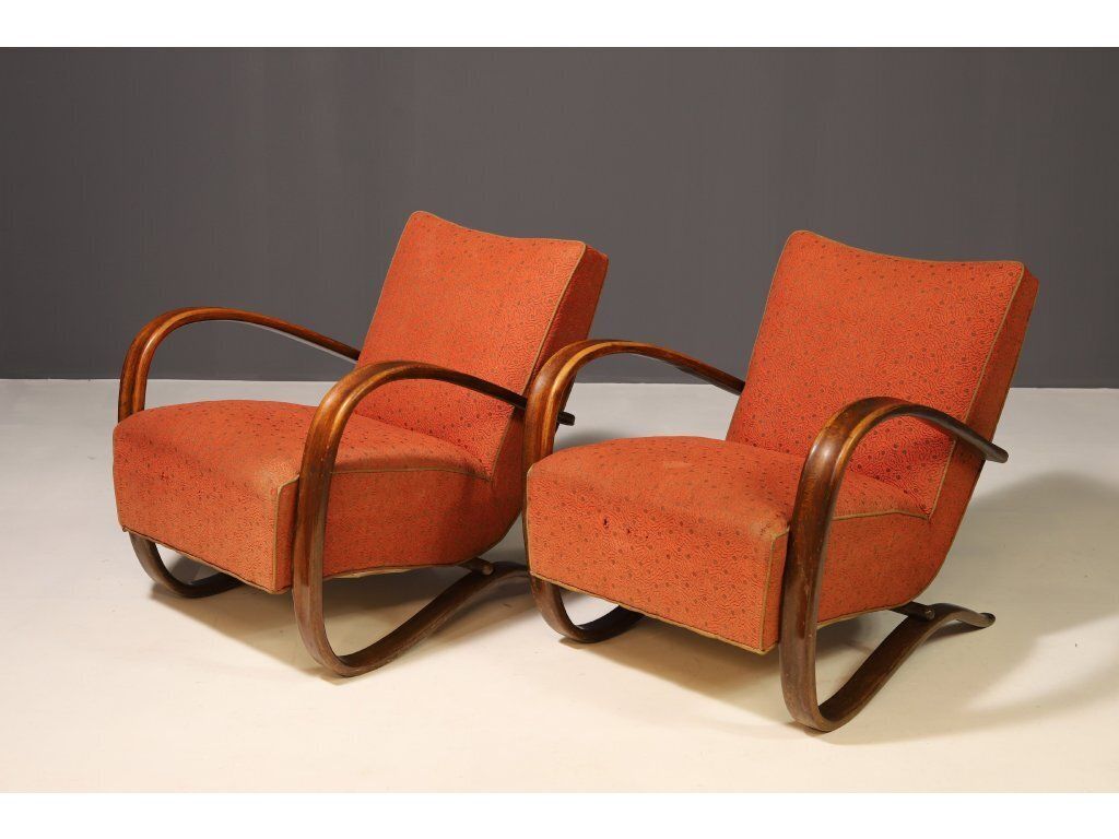 Art Deco Streamline Armchairs H269 By Jindřich Halabala, 1930s, Set Of 2 photo 5072.0