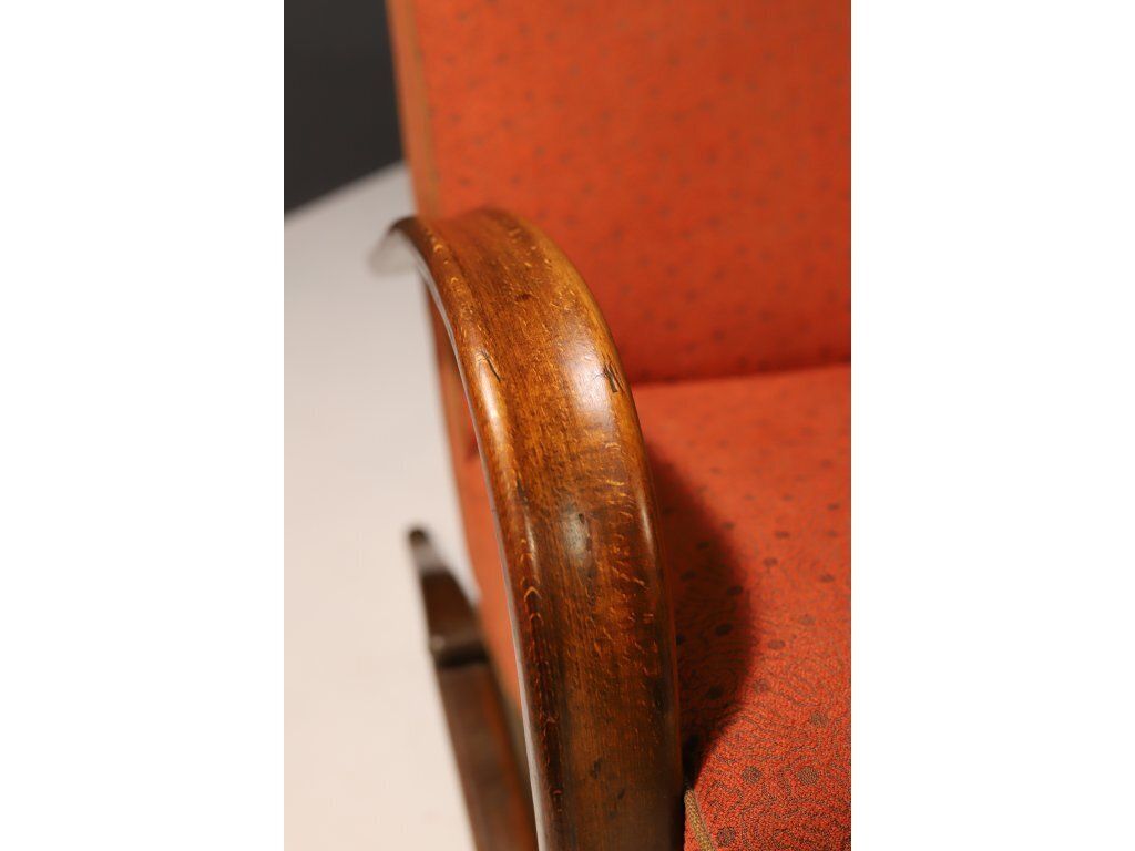 Furniture Art Deco Streamline Armchairs H269 By Jindřich Halabala, 1930s, Set Of 2 photo