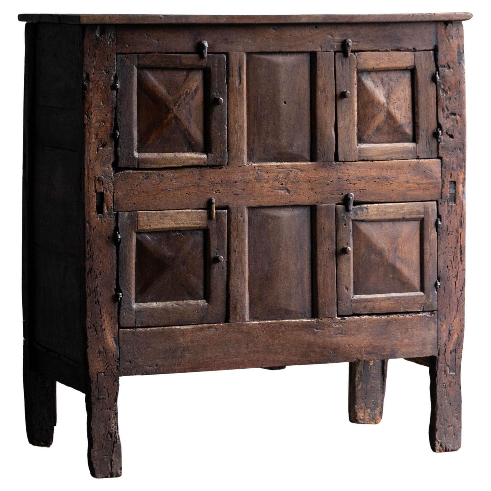 Rustic Folk Art Cabinet, France, 19th Century