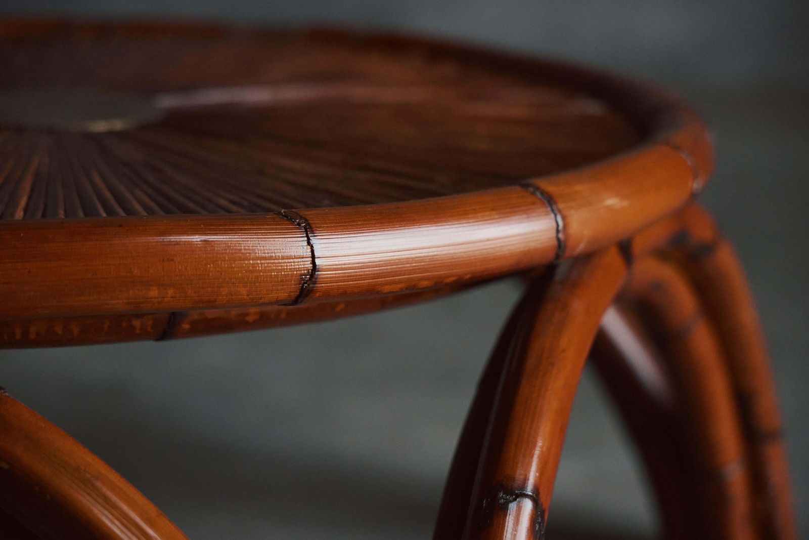Bamboo Coffee Table By Gabriella Crespi, Italy, 1970s photo for sale
