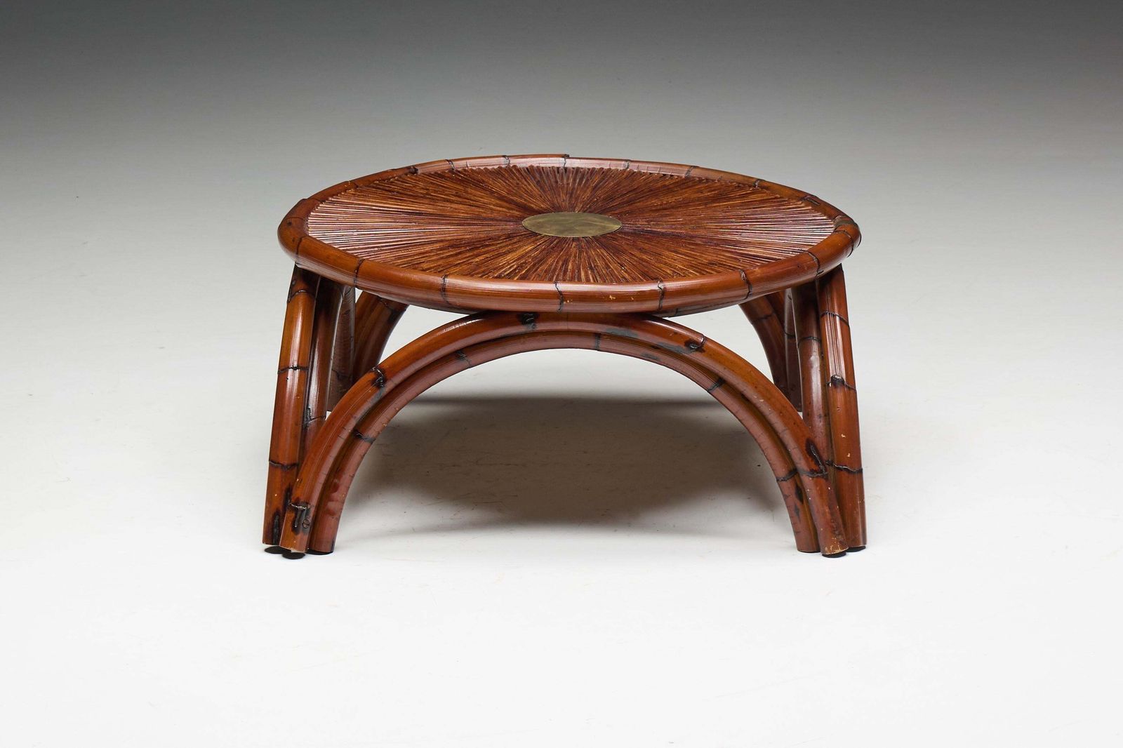 photo vinterior Bamboo Coffee Table By Gabriella Crespi, Italy, 1970s