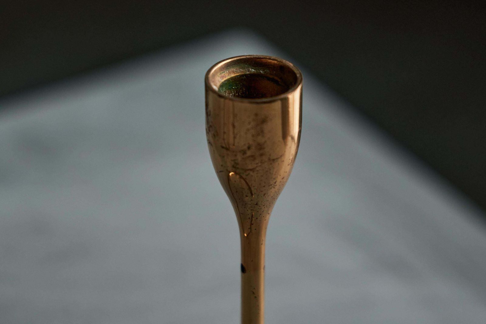 1068.0 Elegant Brass Candle Holder Set, Denmark, 1960s photo