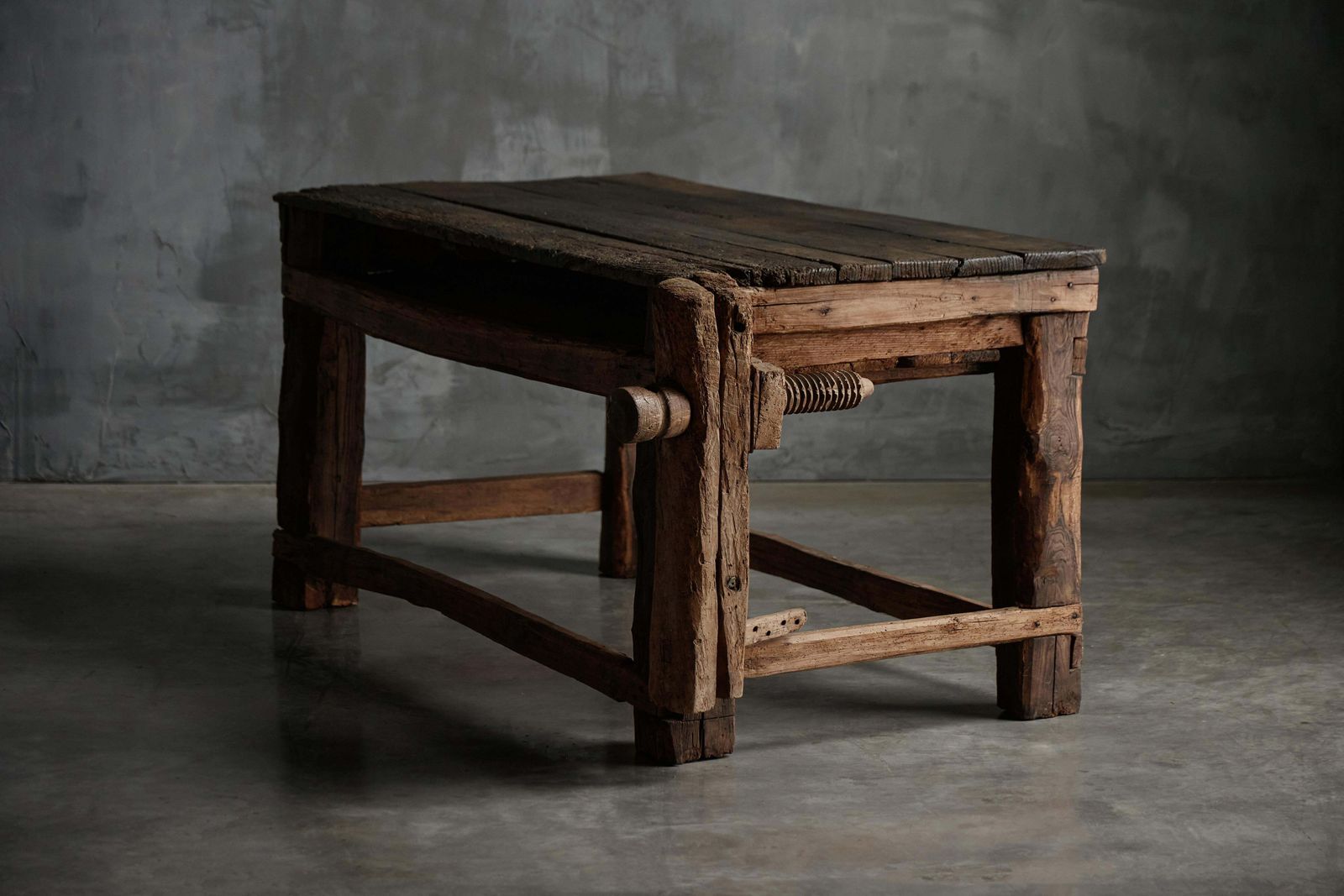Rustic Primitive Working Bench, France, Early 19th Century photo for sale