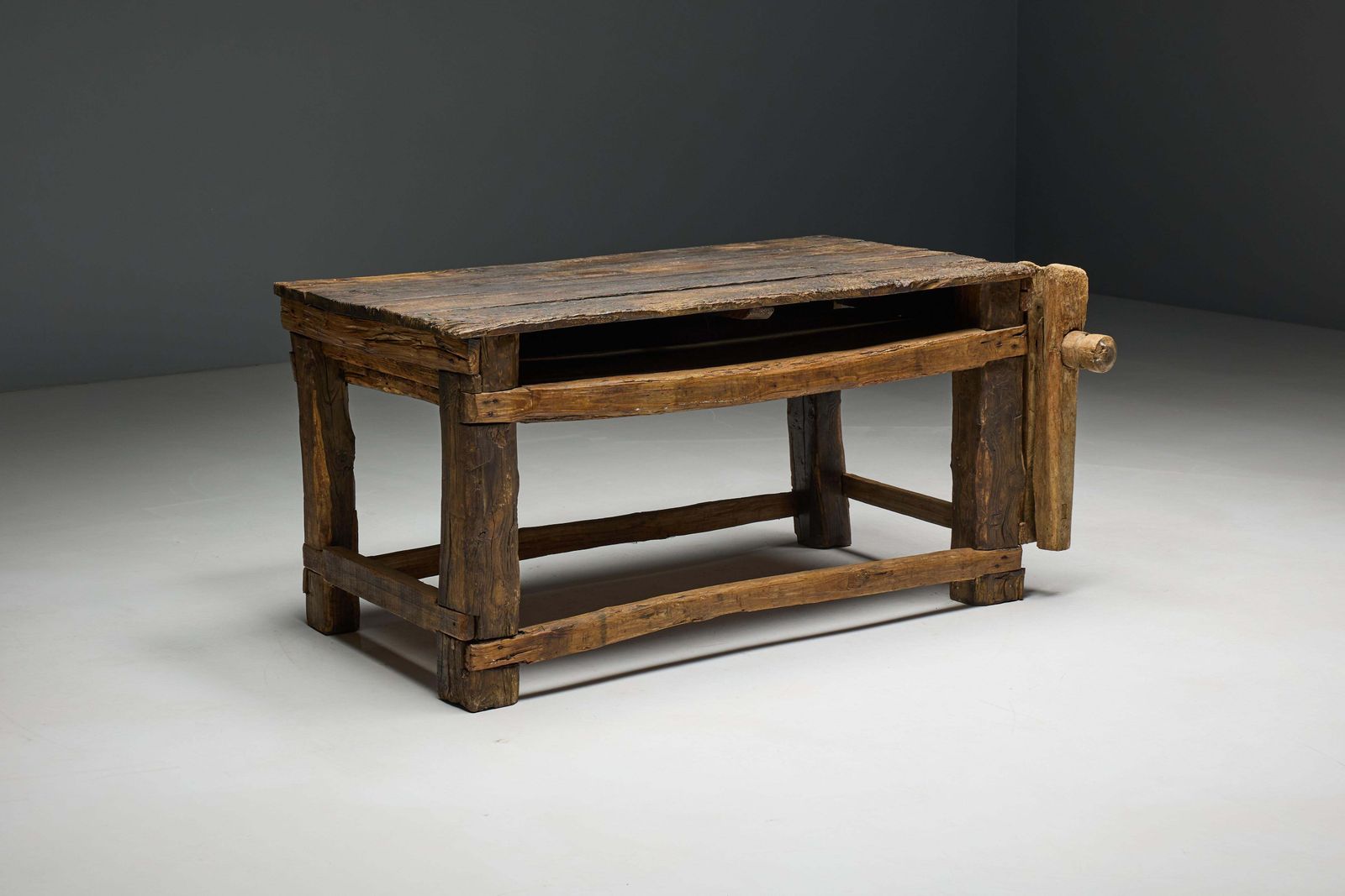 Rustic Primitive Working Bench, France, Early 19th Century photo buy