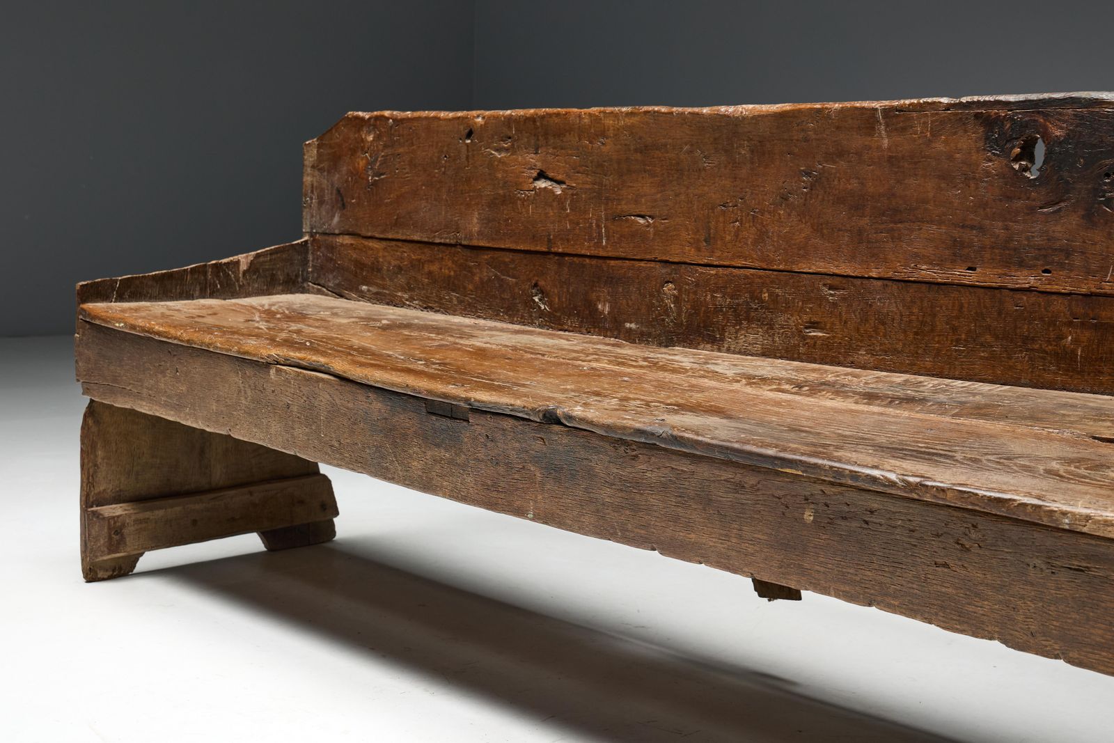 Primitive Wabi Sabi Bench, France, 19th Century photo vinterior