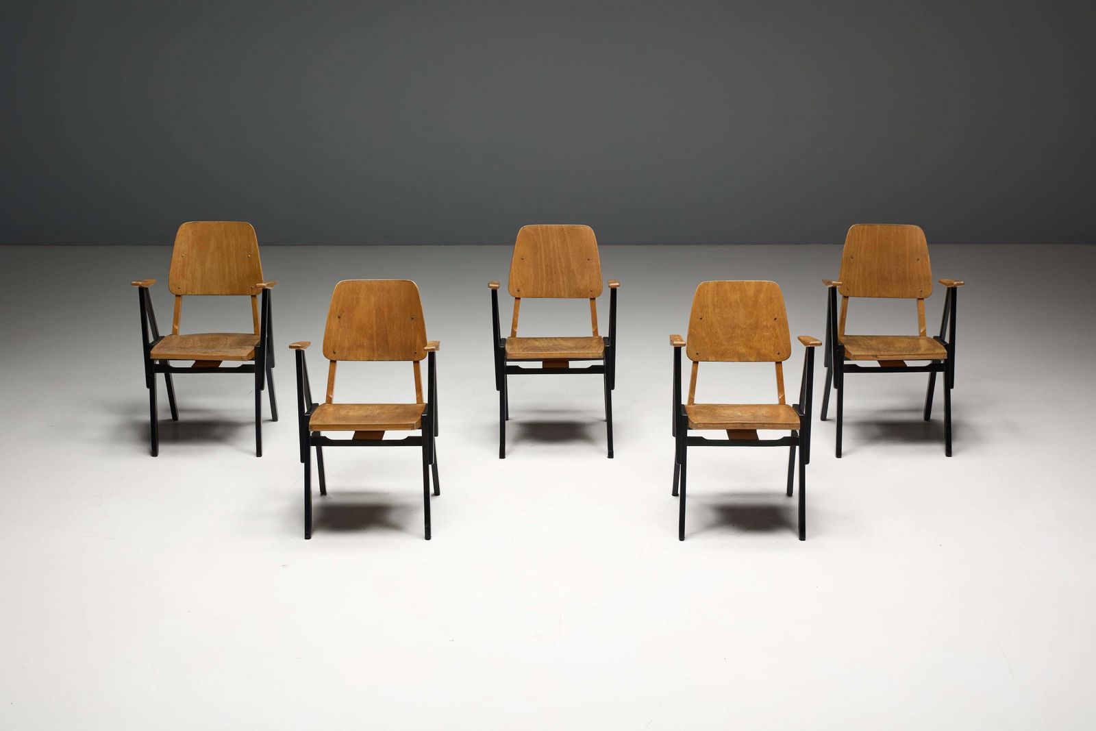 Palais De Tokyo Armchairs By Ermeloo Zwager, Netherlands, 1950s photo vinterior