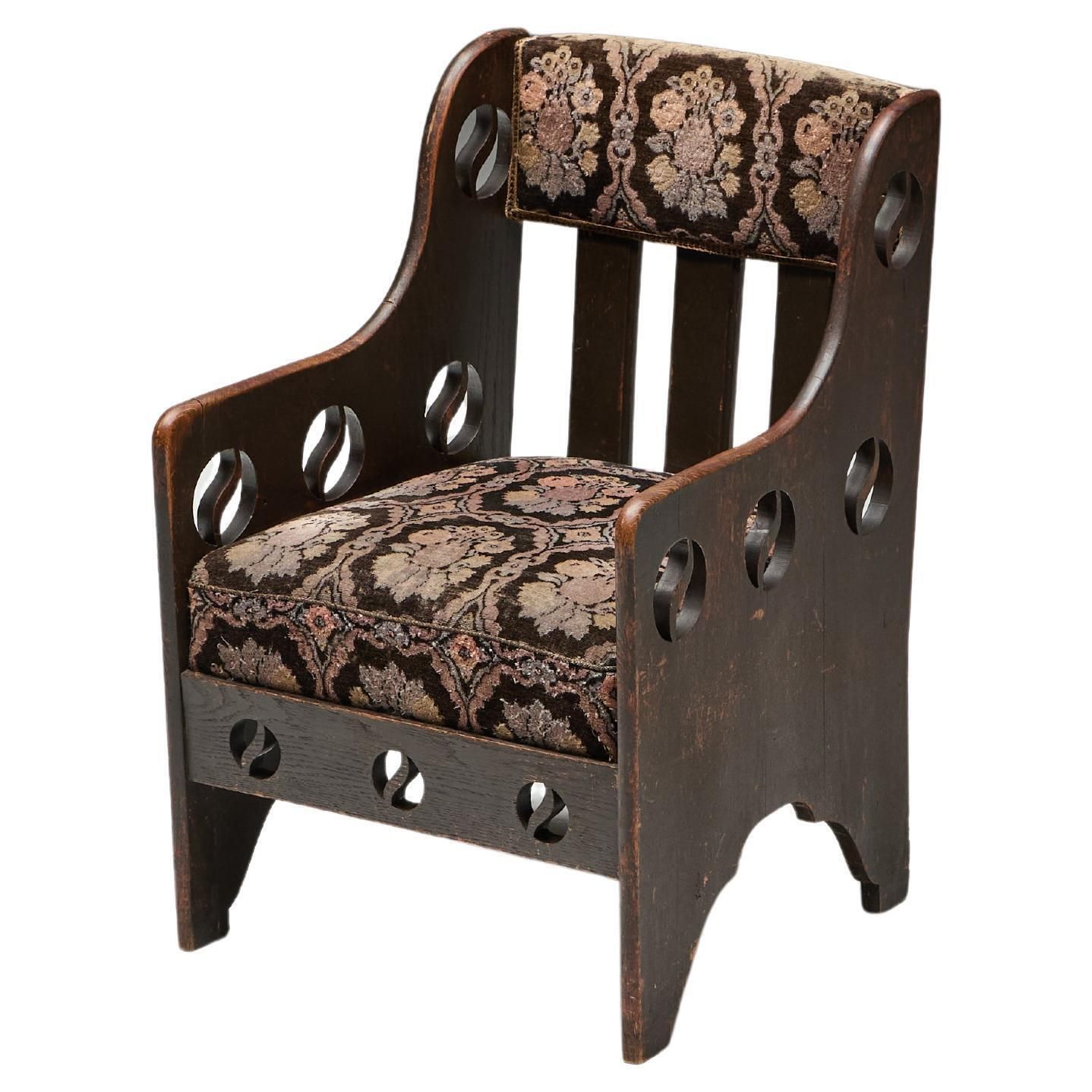 Arts And Crafts Oak Armchair, Uk, 1900s