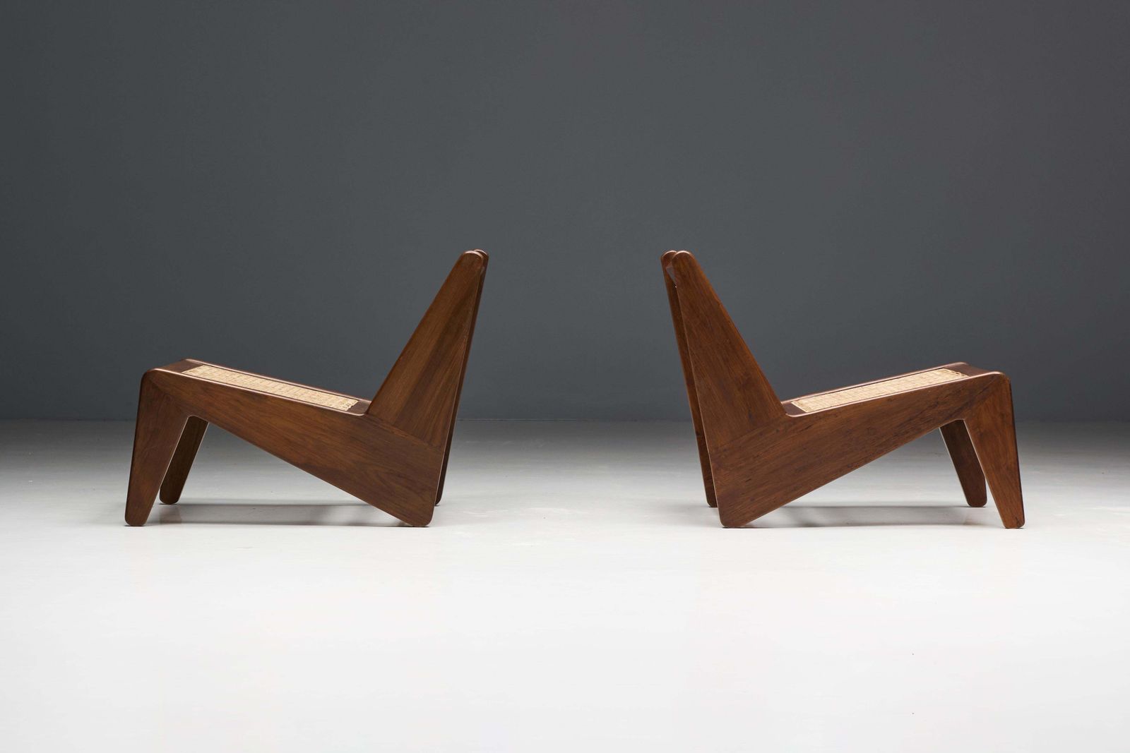 Kangaroo Chairs Pj Si 59 By Pierre Jeanneret, Chandigarh, 1955 photo 22635.0