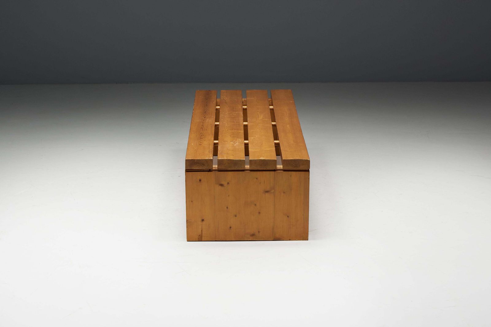 Slate Bench By Charlotte Perriand For Les Arcs, France, 1980s photo 13019.0