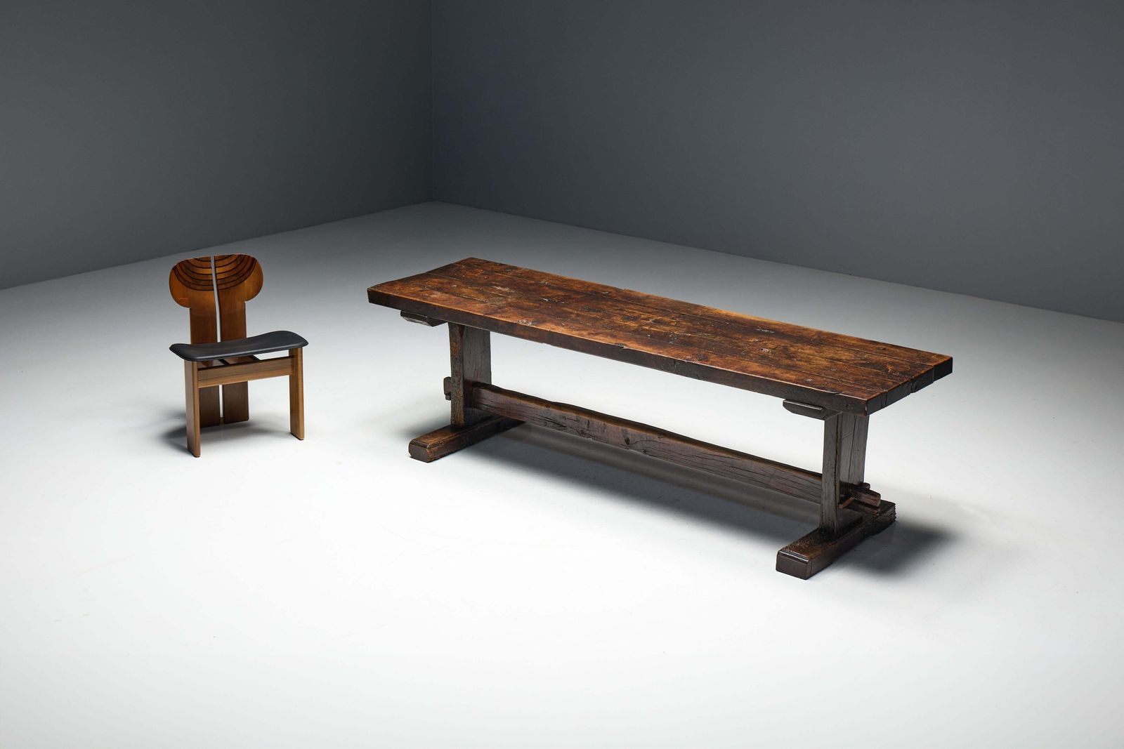 photo buy Robust Travail Populaire Farm Table, France, 19th Century