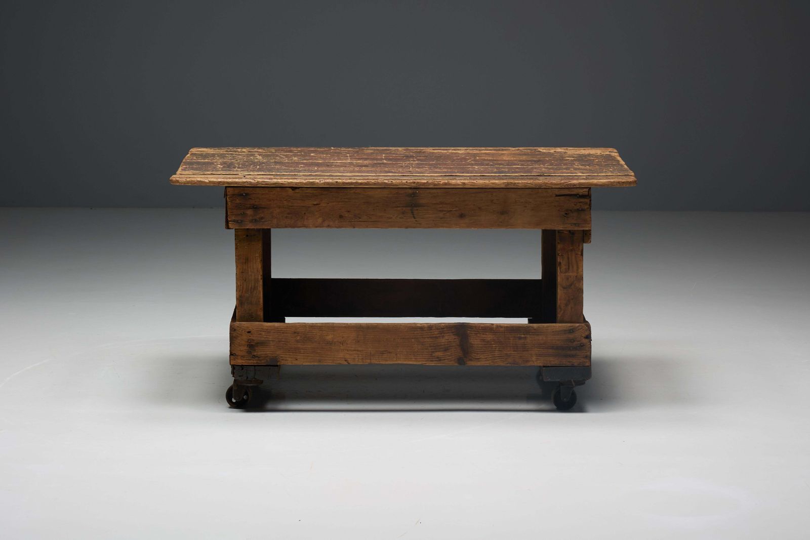 Primitive Industrial Table, France, 19th Century photo furniture