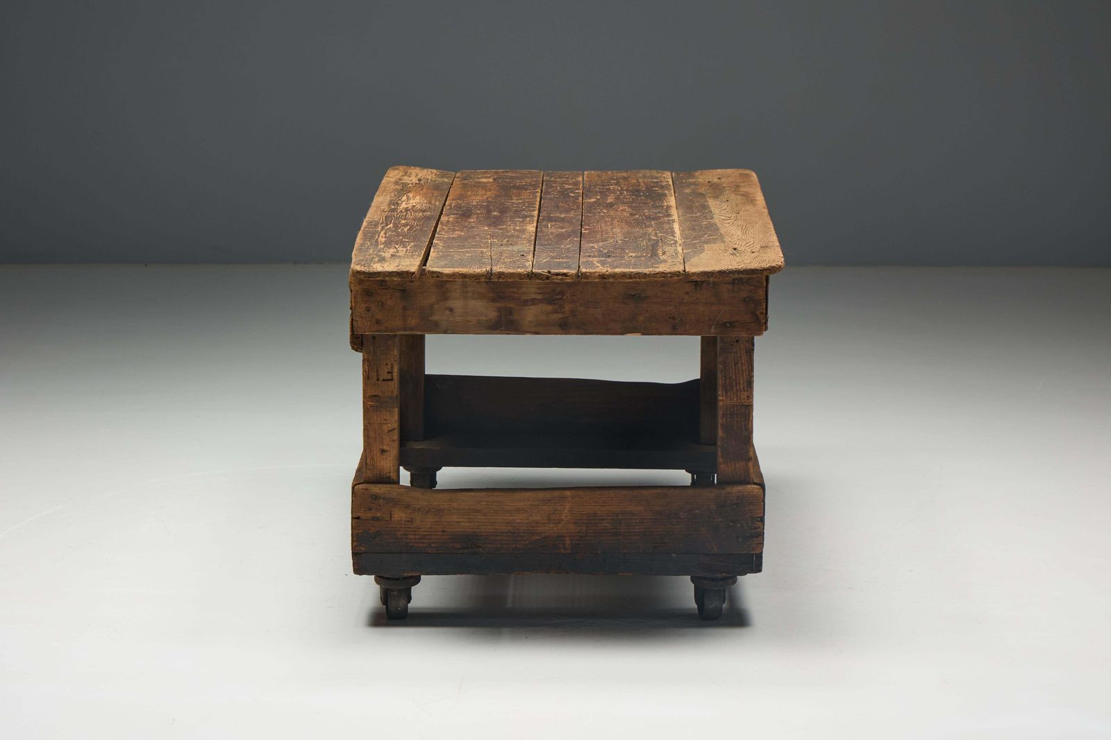photo furniture Primitive Industrial Table, France, 19th Century