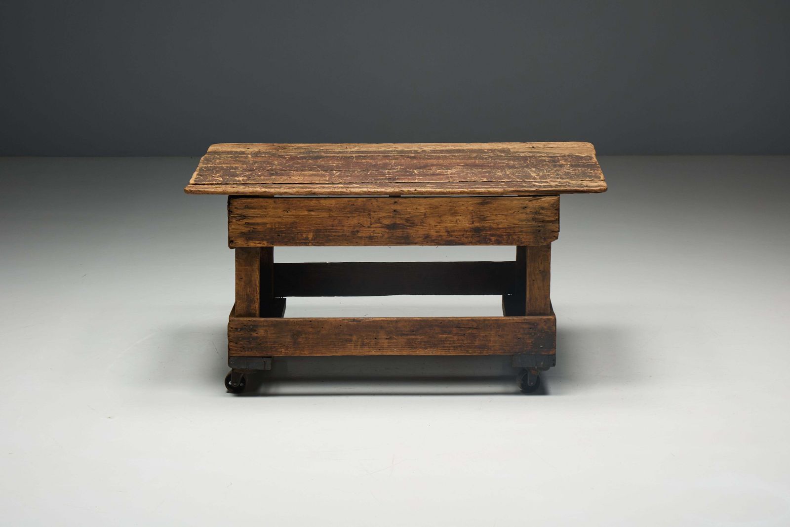 4195.0 Primitive Industrial Table, France, 19th Century photo